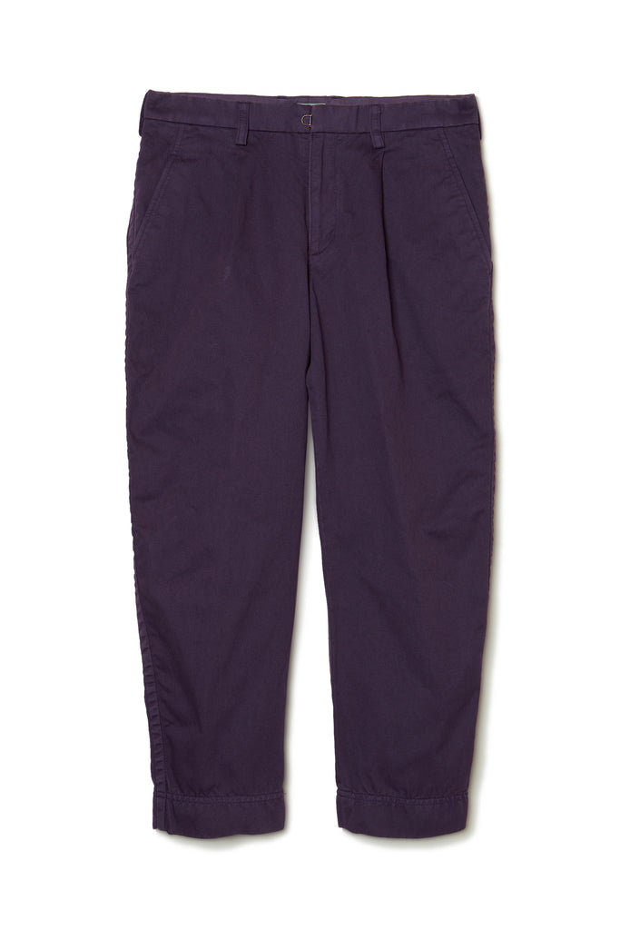 Product Dyed Chino Cross Tapered Trousers Packering Detailing