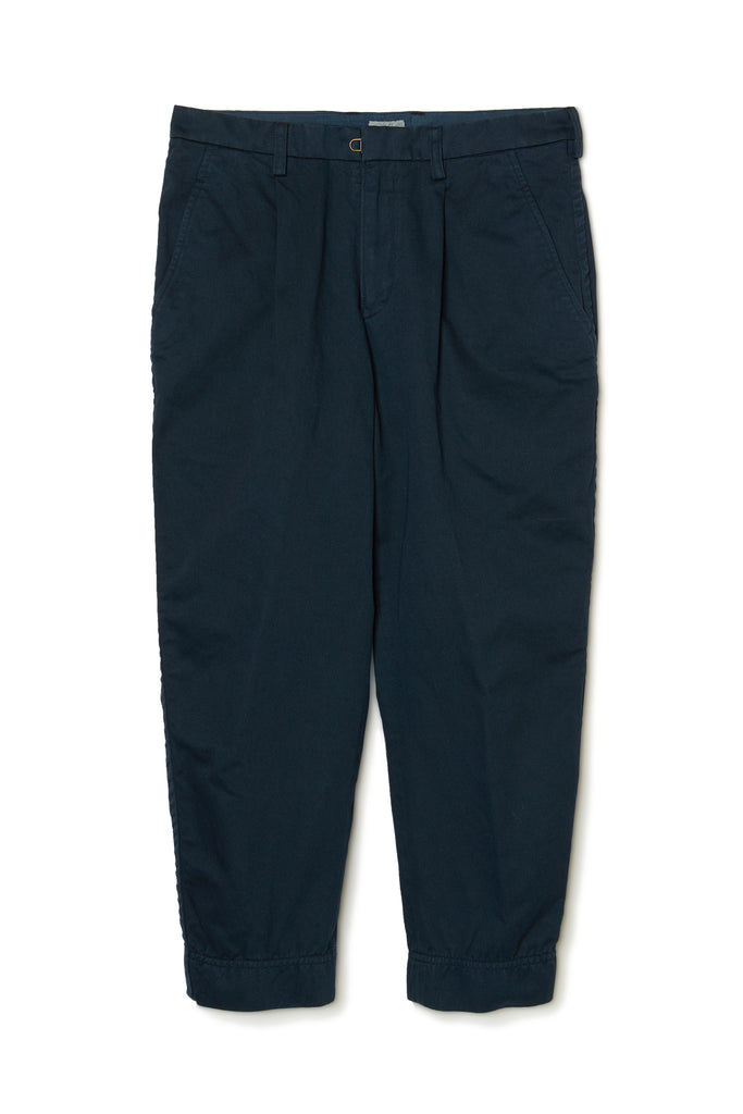 Product Dyed Chino Cross Tapered Trousers Packering Detailing